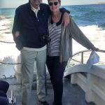 Con Susana, su esposa, avistando cetáceos en el Cantábrico. PROPRONews