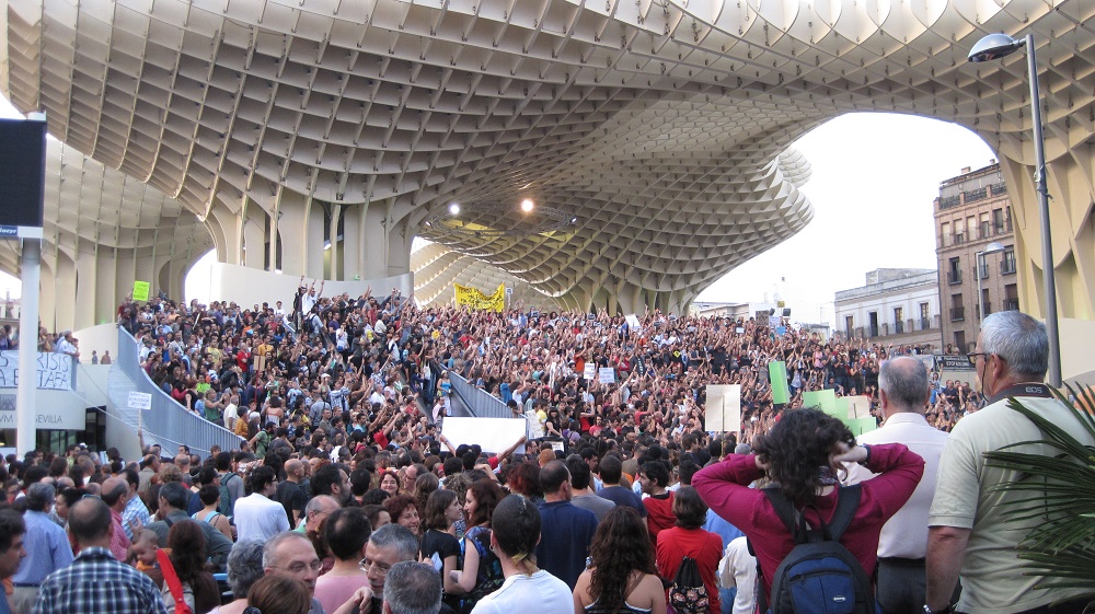 Asamblea del 15-M en Sevilla. PROPRONEWS