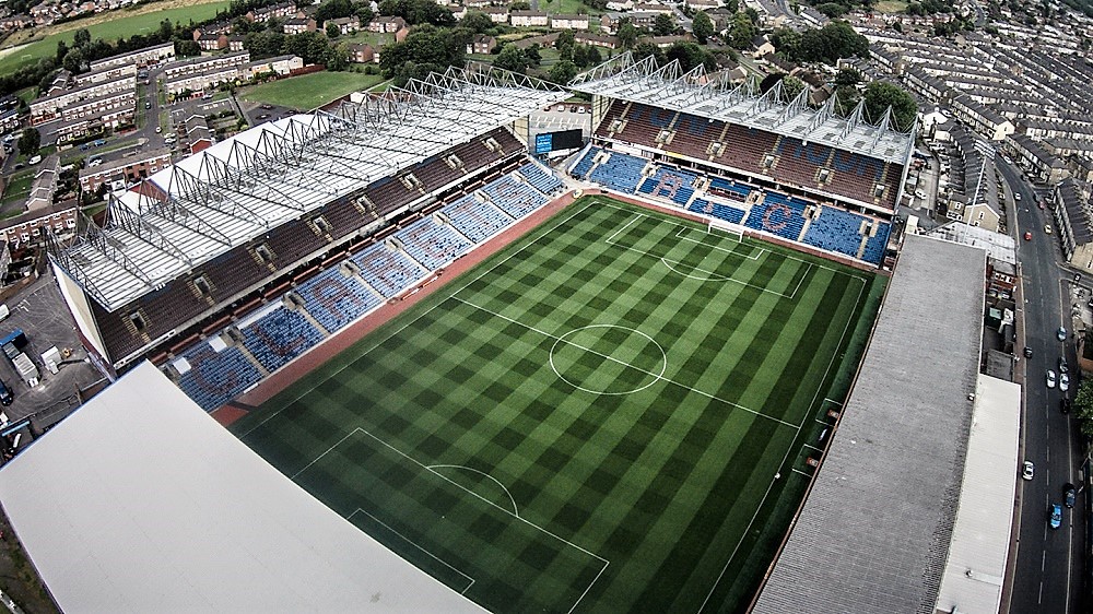 Estadio del Burnley F.C. (Reino Unido), del que es aficionado Iván