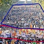 La falta de autoridad del Estado quedó patente en la manifestación de Barcelona. Una minoría se impuso a la mayoría.