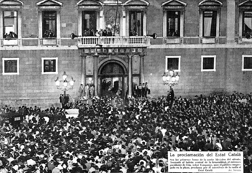6 de octubre de 1934. Proclamación del Estat Catalá. MUNDO GRÁFICO