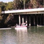 El bote de turistas llega primero y rescata al muchacho. PROPRONEWS