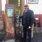 En México, haciendo gala de su buen humor habitual.