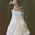 La ratita presumida. Óleo.