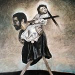 San Cristóbal. Temple de huevo-papel 150×140. 2007