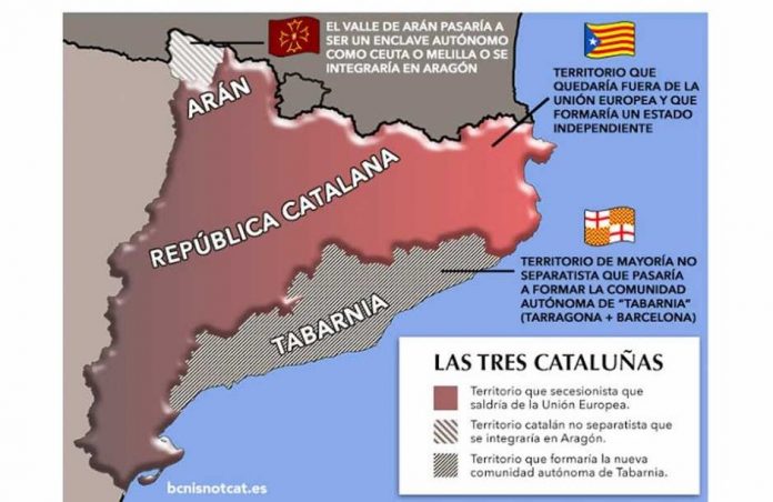 Tabarnia, la Cataluña más poblada, rica, urbana y culta, contra el independentismo
