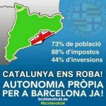 Cataluña nos roba. Millones de catalanes se han revuelto contra los separatistas utilizando sus mismos argumentos.