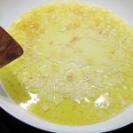 El sofrito básico de la bechamel. JMP