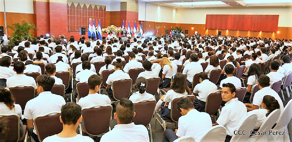 Inauguracion de la Universidad Abierta en Línea de Nicaragua en 2016. CÉSAR PÉREZ