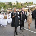 Fernández Vara presidiendo una procesión en Extremadura.