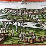 Grabado antiguo de la almadraba de Conil.