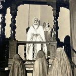 Villafaina, como actor en El gran teatro del mundo, de Calderón, que se representó en San Juan de Puerto Rico y Nueva York.