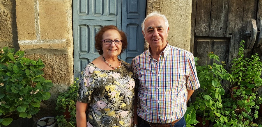 Gonzalo, con su mujer, María Inés, su gran apoyo de proyectos y de vida.
