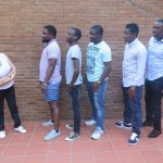 Posando como verdaderos profesionales.