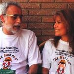 Con la profesora de Expresión Dramática C. Cortés, Villafaina recorrió todos los pueblos de Extremadura enseñando teatro.