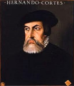 Hernán Cortés, cuyo retrato nos envía Carlos Penelas con la explicación de la PD.