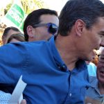 Pedro Sánchez en un mitín con sus partidarios, poco antes de recuperar la Secretaría General del PSOE. JM PAGADOR