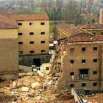 Casa cuartel de la Guardia Civil de Zaragoza tras el atentado. RTVE.