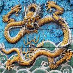 Dragón en un mural de la Ciudad Prohibida. J.M. PAGADOR