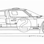 2 Ford GT40 1966 china ink c