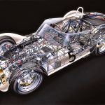 Maserati Birdcage 61 del equipo de Camoradi, pilotado por Stirling Moss y Dan Gurney, ganador de los 1.000 km. de Nürburgring 1