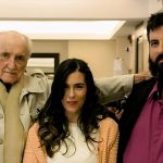 José, con Emiliano Penelas y su esposa, Eugenia Limeses, en la boda de la pareja.