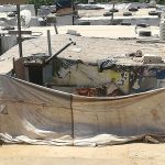 Campo de refugiados en el Líbano.