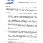 Folio 1 de la carta del prior a la vicepresidenta del Gobierno, sin ni señora doña.
