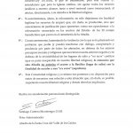 Folio 2 de la carta del prior a la vicepresidenta del Gobierno.