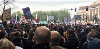 Imagen de la última gran manifestación en Madrid, en protesta por la España vaciada. FERNANDO PULIDO