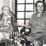 José Monleón y Francisco Nieva, invitados por el primer Festival de 1983 a participar en las actividades paralelas.