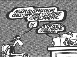 Un significativo chiste de Forges que alude a lo que el autor denuncia en este articulo.