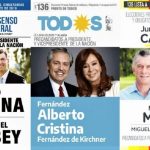 Carteles de las diferentes candidaturas de la reciente campaña electoral argentina que ganó el tandem Fernández-Fernández.