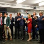 La imagen del lugar que ocupa Monago en el PP actual lo dice todo. E.P.