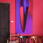 Detalle de su exposición en La Tasca de Jesús Pobre.