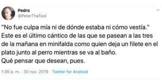El antológico tuit de Pedro el Herramienta.