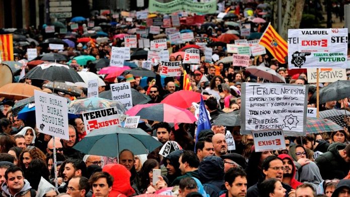Manifestación en Madrid contra la España vaciada, una forma de resistencia. RTVE