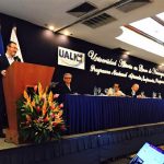 Presentación de la Universidad Abierta en Línea de Nicaragua con el ministro responsable.