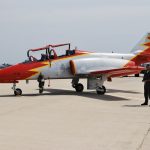 C-101, el ya obsoleto avión de la Patrulla Águila, dos de los cuales se han estrellado recientemente. J.M. PAGADOR
