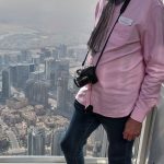 El autor, en el mirador del piso 124 del Burj Khalifa de Dubai, en plena crisis del coronavirus. PROPRONews