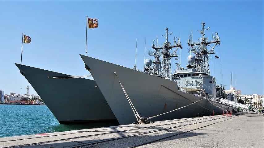 Fragatas de la Armada. Los buques españoles participan en numerosas misiones de paz. J.M. PAGADOR