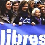 La ministra, en la cabecera de la manifestación del 8-M. PROPRONews
