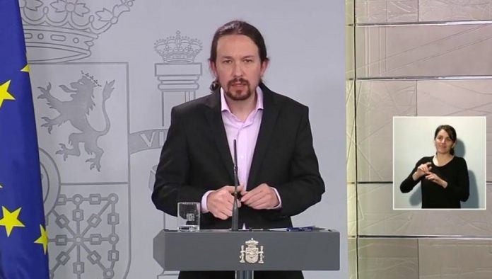 Pablo Iglesias, apoyó en esta rueda de prensa la fallida cacerolada al rey. RTVE