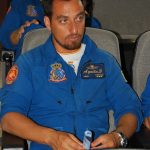 Rubén Pérez, cuando era miembro de la Patrulla Águila y profesor de la AGA. J.M. PAGADOR