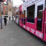 El transporte público sigue funcionando. CHEMA BUENECHEA