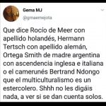 La finura del análisis de una internauta.