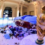 El féretro de Maradona en la Casa Rosada. PRESIDENCIA REPÚBLICA ARGENTINA