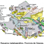 Esquema metalogenético de la provincia de Cáceres. JUNTAEX