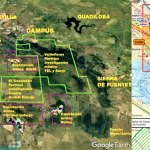 Cuadrículas del permiso de investigación que afectan al Calerizo. Composición ALEJO HERNÁNDEZ
