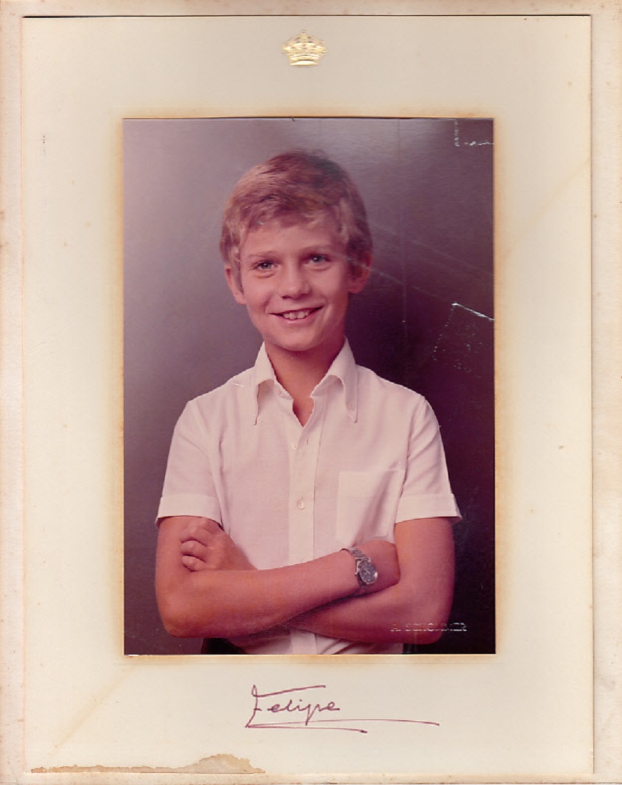 Foto firmada de Felipe niño que me regaló el rey Juan Carlos aquel día. ARCHIVO J.M. PAGADOR